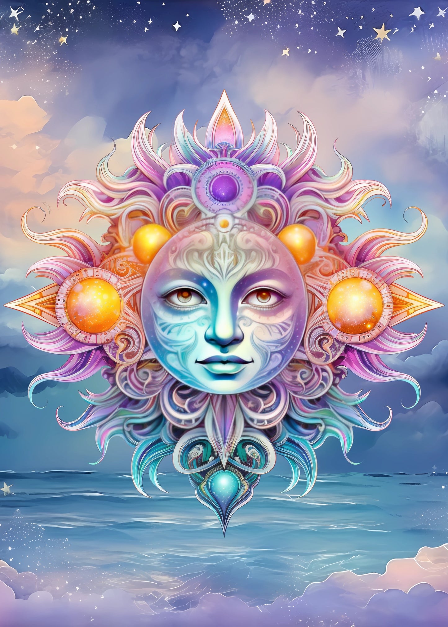 Mystic Sun 50X70cm Resin square 🟪 52 colors
