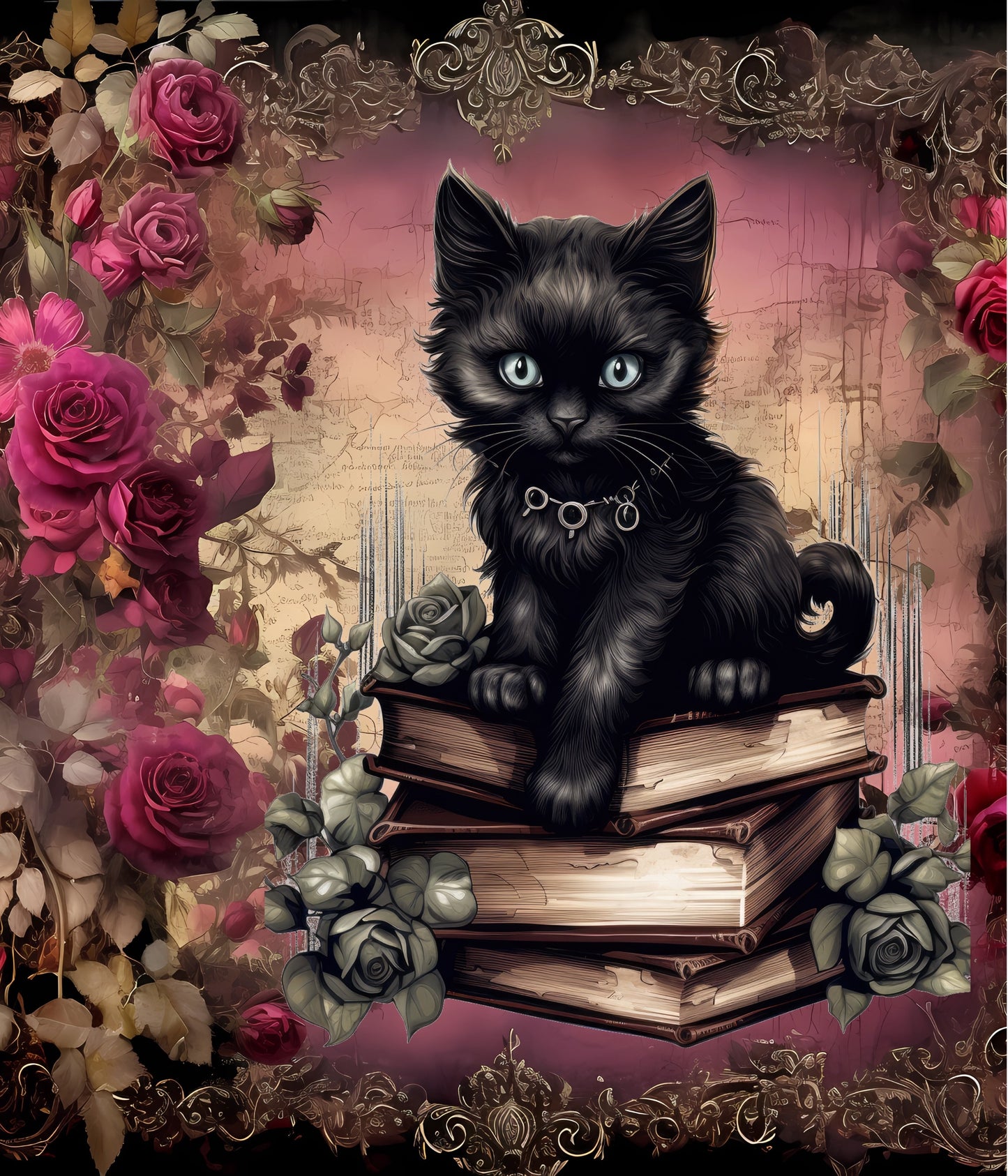 Rosie Cat 60X70cm Resin square 🟪 53 colors