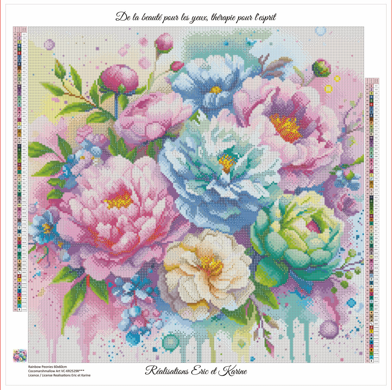 Rainbow Peonies 🔵