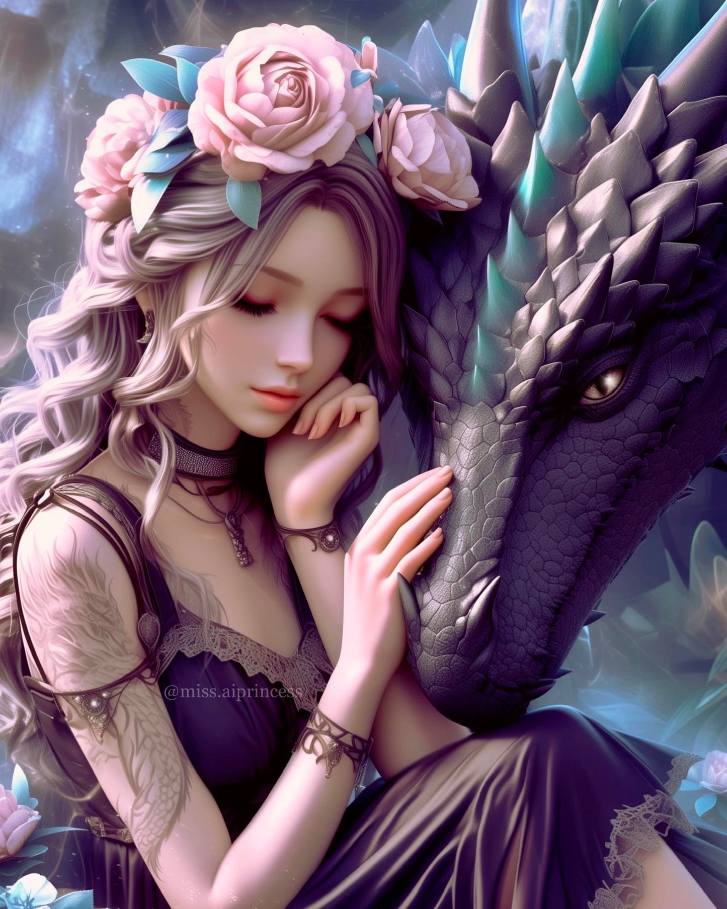 Dragon Guardian 50X65cm Resin square 🟪 75 colors