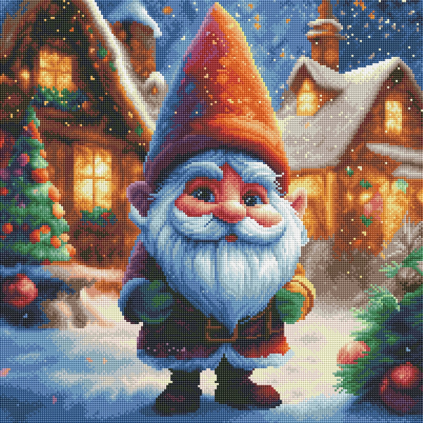 Christmas Gnome Resin Square 🟪 63 Colors 50X50cm