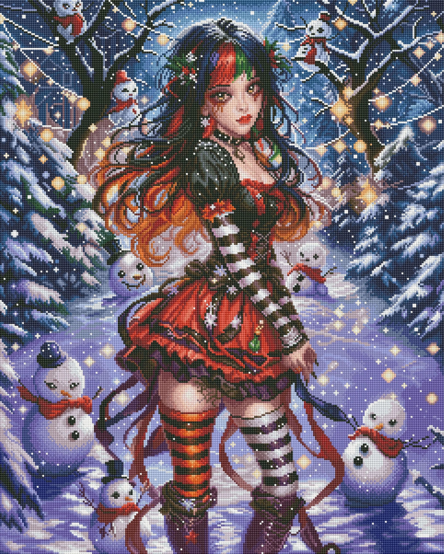 Snowmen Alley Resin square 🟪 74 colors 60X75cm