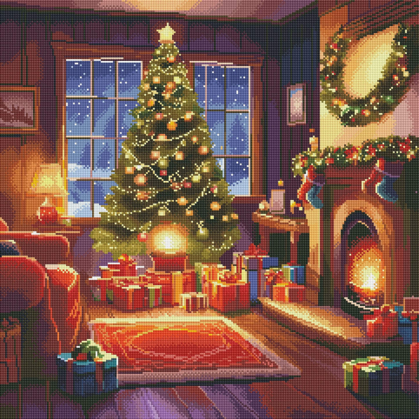 Christmas coming Resin square 🟪 80 colors 60X60cm