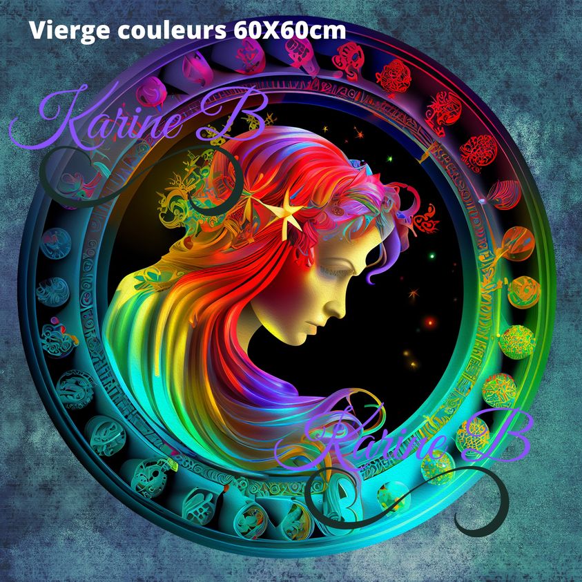 Virgin 60X60cm. Square resin 🟪 52 colors