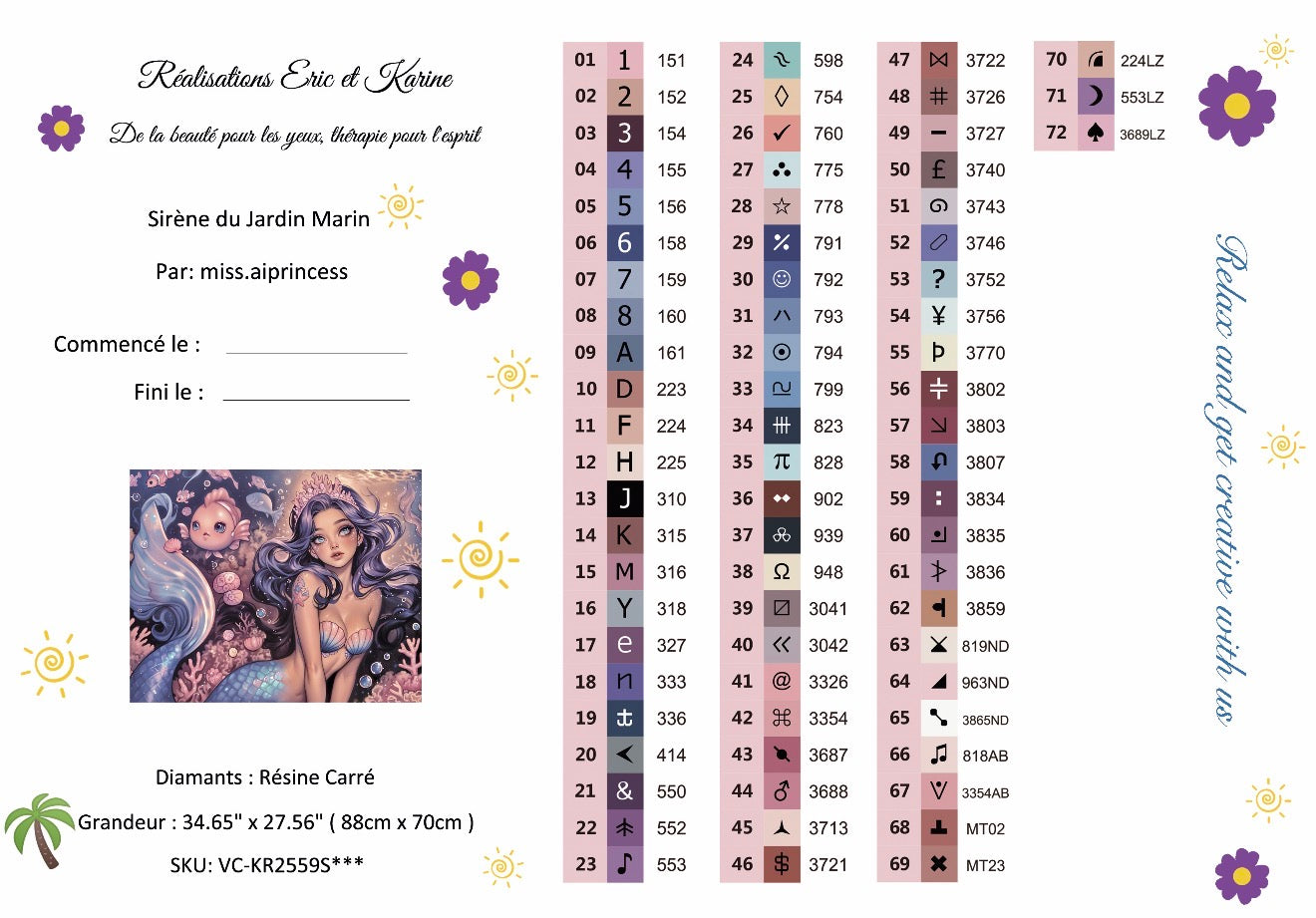 Sirène du Jardin Marin🟪