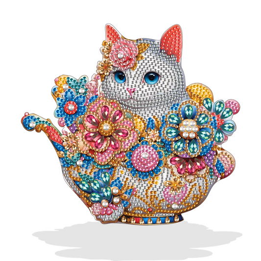 Cat in the teapot