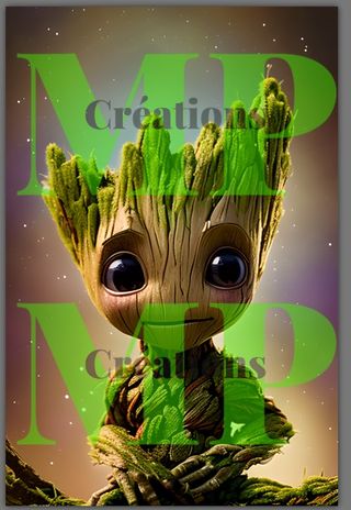 Groot 50X70cm. Square resin 56 colors