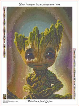 Groot 50X70cm. Square resin 56 colors