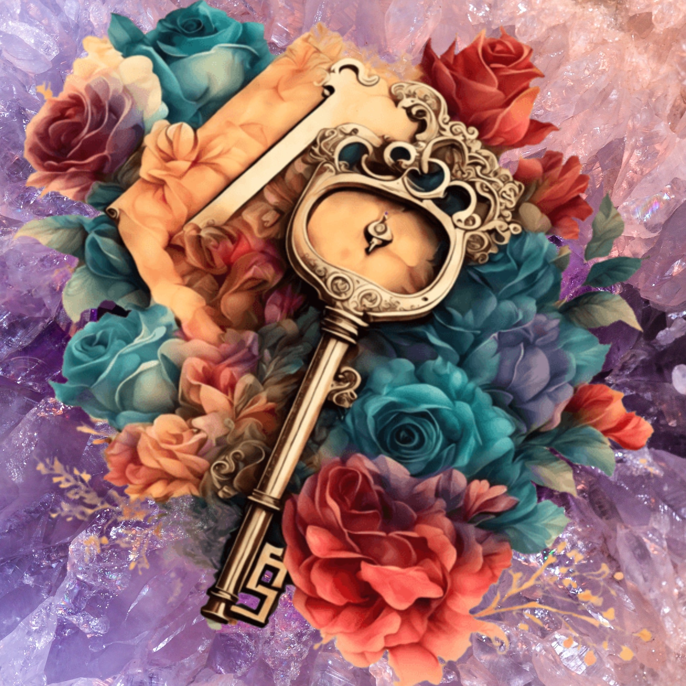 Magic Key 60X60cm Resin square 🟪 71 colors – Réalisations Eric et Karine